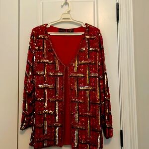 Vintage Megere Sequin Jacket Size XL